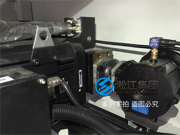 安裝現場注塑機液壓泵抽油橡膠避振喉“ASA NG80”